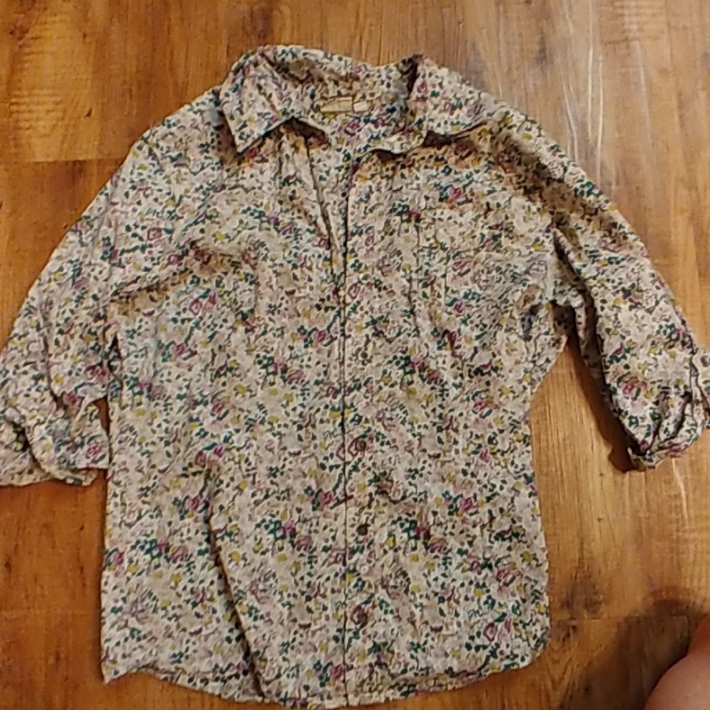 Floral Button Up
